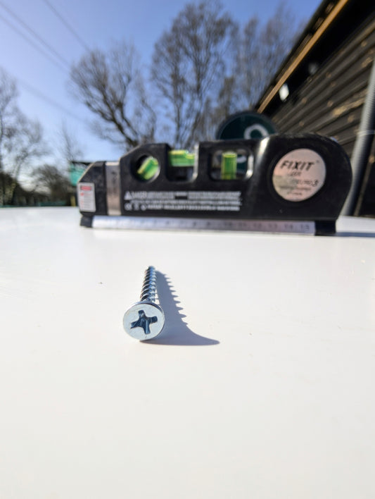 3.5 x 35mm Coarse Thread Screws (Zinc Plated)