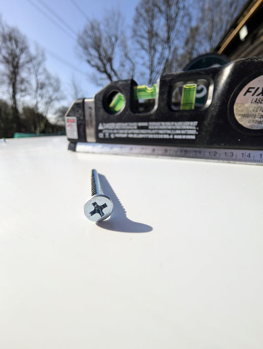 3.5 x 45mm Fine Thread Screws (Zinc Plated)