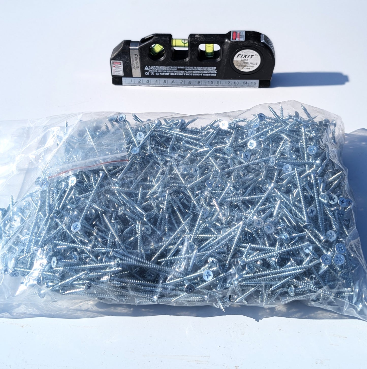 3.5 x 55mm Fine Thread Screws (Zinc Plated)